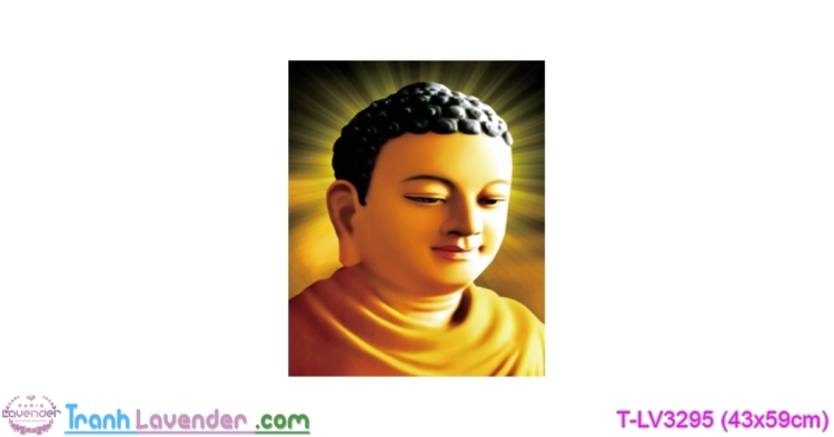 [T-LV3295] Tranh thêu chữ thập Phật Tổ Như Lai (kích thước nhỏ 43x59cm)