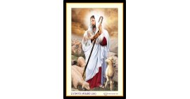 [T-LV3415] Tranh thêu chữ thập Chúa Giê-su (Jesus) Chăn Chiên (chăn cừu) - Chúa chăn Chiên Lành khổ nhỏ (40x60 cm)
