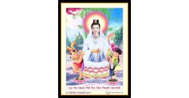 [T-LV3508] Tranh thêu chữ thập Phật Bà Quan Âm khổ nhỏ (43x59 cm)