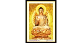 [T-LV3511] Tranh thêu chữ thập Phật Tổ Như Lai khổ nhỏ (50x70 cm)