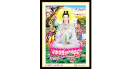 [T-LV3513] Tranh thêu chữ thập Phật Bà Quan Âm khổ nhỏ (55x75 cm)