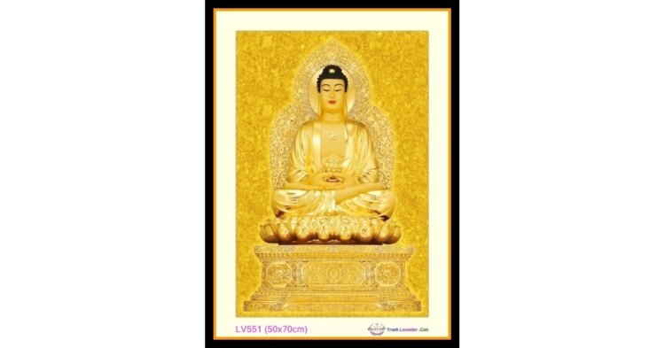 Tranh đính đá Phật Tổ Như Lai ✅ D-LV551 ❤️(kích thước 50x70)