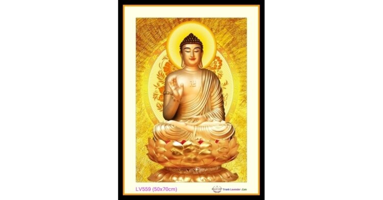 Tranh đính đá Phật Tổ Như Lai ✅ D-LV559 ❤️(kích thước 50x70)